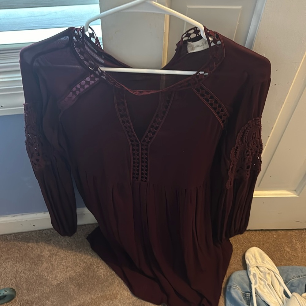 Altar'd State Burgundy Dress